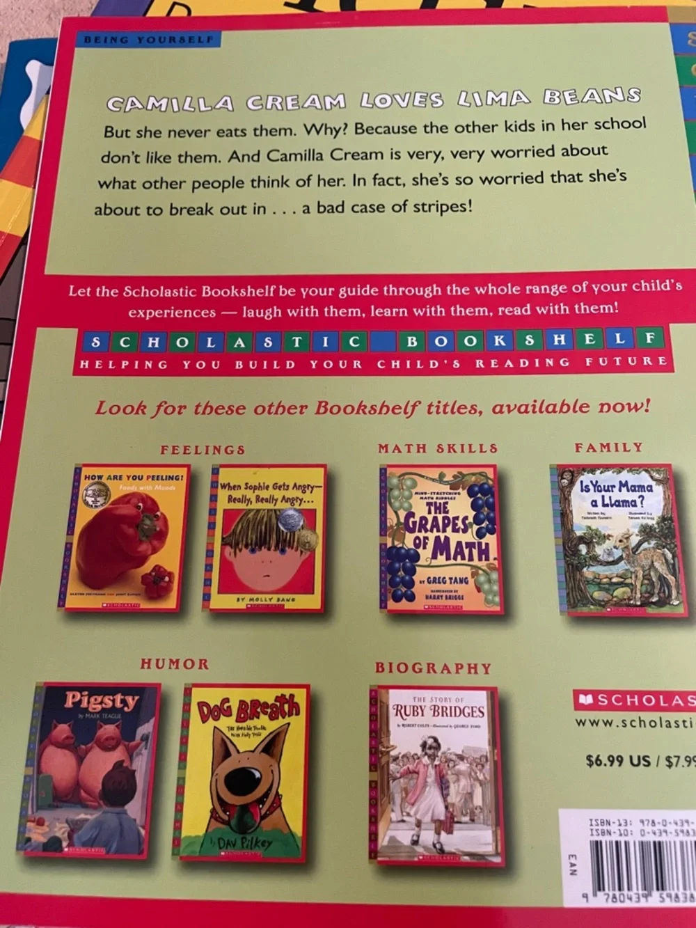 A Bad Case of Stripes by David Shannon - Colorful Children's Book Cover